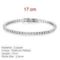 Bracelet Femme Zircon Cubique - Chaîne Box Plaqué Or Tendance