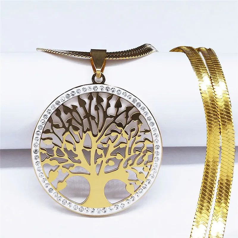 Collier en Acier Inoxydable Femme - Chaîne Fine Dorée Tendance