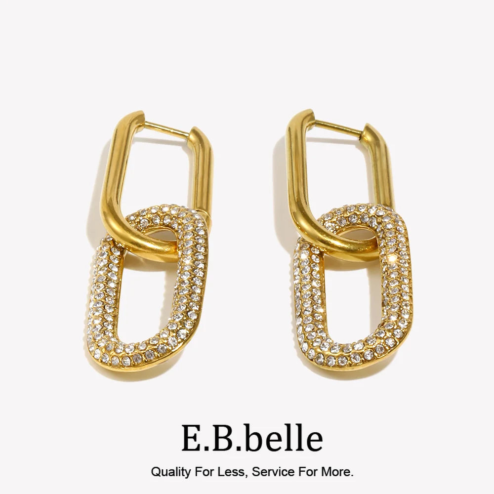 Boucles d'Oreilles Acier Inoxydable Femme - Bijou Durable & Chic