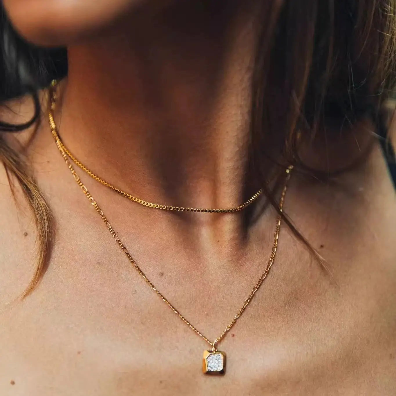 Collier Acier Inoxydable Femme - Pendentif Moderne & Résistant