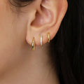 Boucles d'Oreilles Créoles Acier Inoxydable - Lot de 3 Femme