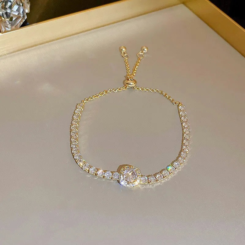 Bracelet Ajustable Femme Acier Inoxydable - Taille Universelle