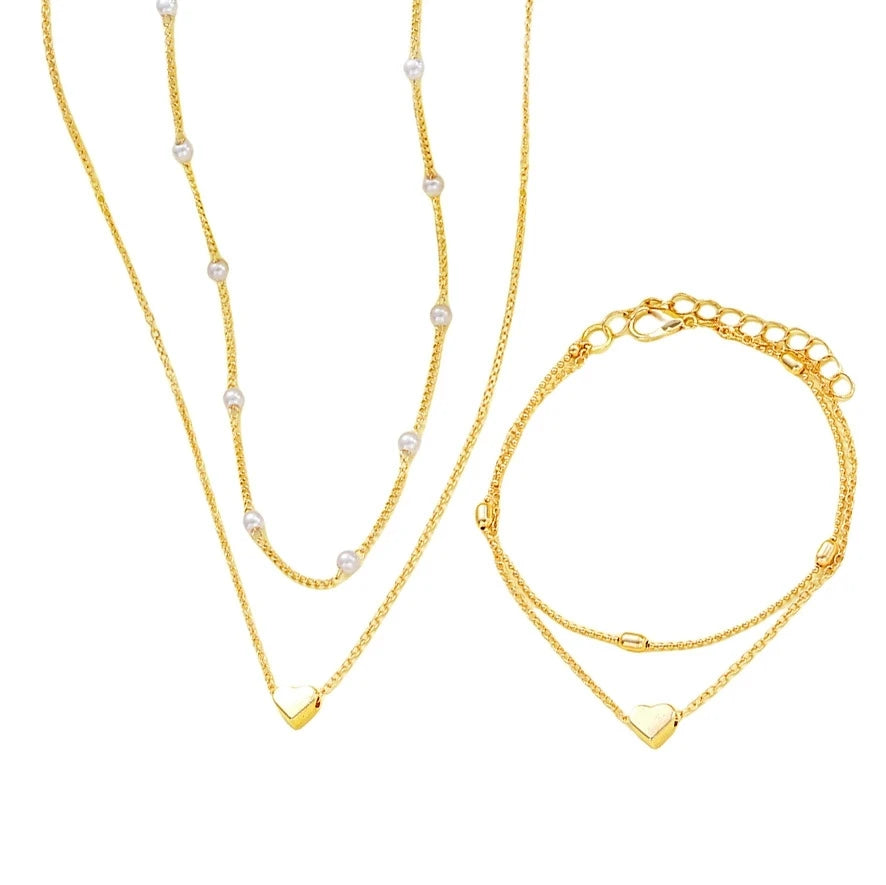 Set Bracelets & Colliers Femme - Parure Bijoux Tendance