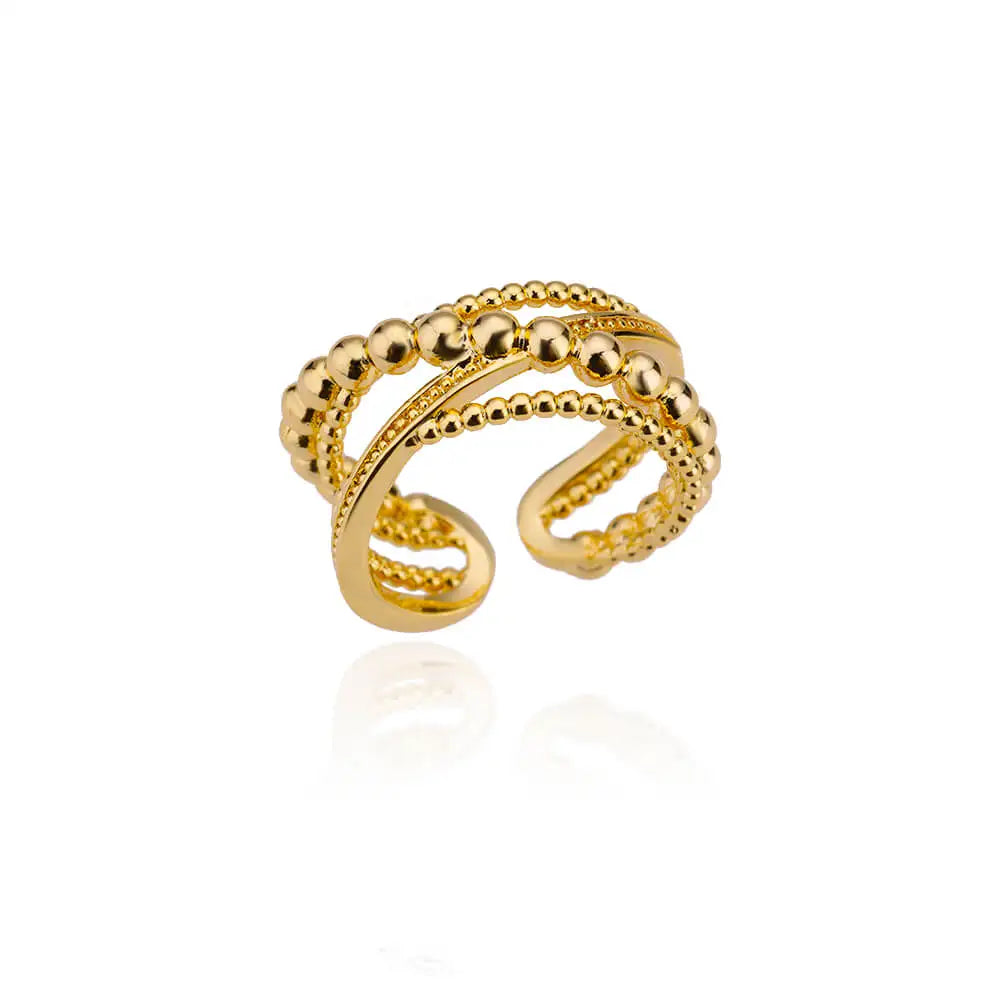 Bague Acier Inoxydable 316L Femme - Anti-Allergie & Couleur Durable