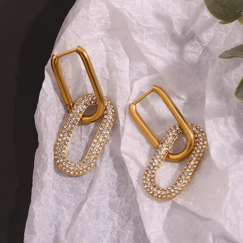 Boucles d'Oreilles Acier Inoxydable Femme - Bijou Durable & Chic