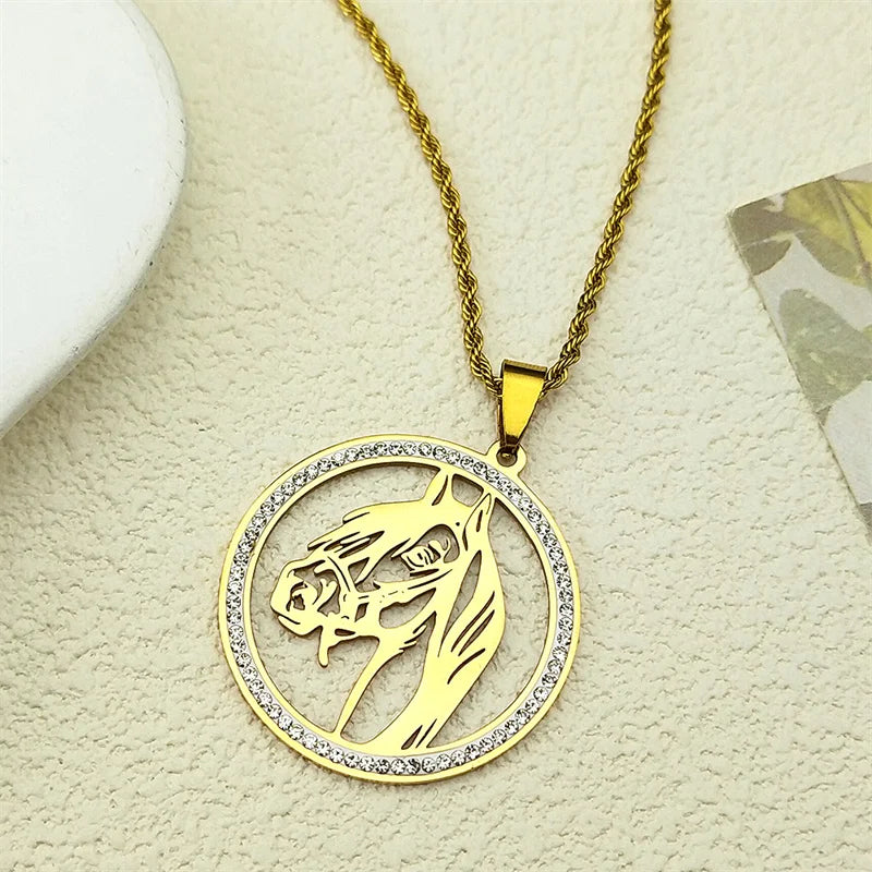 Collier en Acier Inoxydable Femme - Chaîne Fine Dorée Tendance