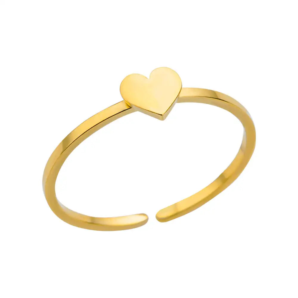 Bague Acier Inoxydable 316L Femme - Anti-Allergie & Couleur Durable