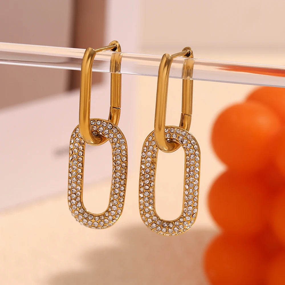Boucles d'Oreilles Acier Inoxydable Femme - Bijou Durable & Chic