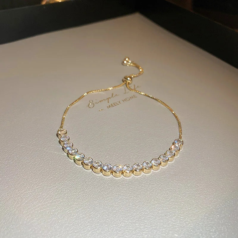 Bracelet Ajustable Femme Acier Inoxydable - Taille Universelle