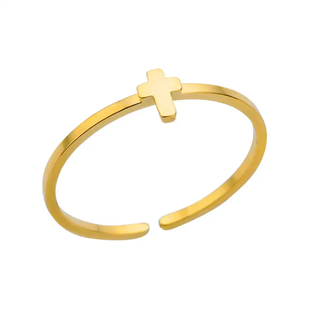 Bague Acier Inoxydable 316L Femme - Anti-Allergie & Couleur Durable