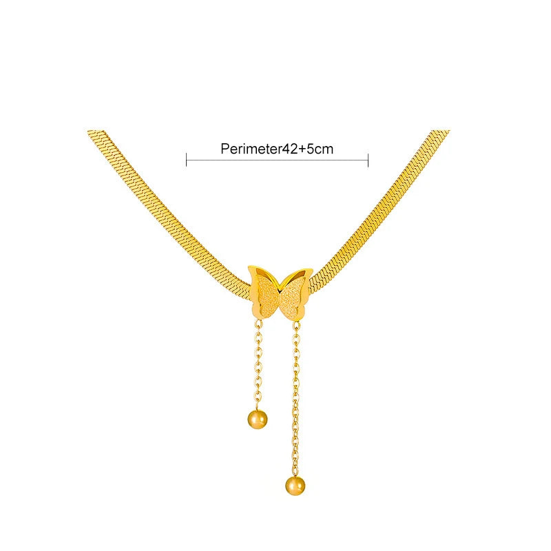 Collier Acier Inoxydable Femme - Pendentif Élégant Anti-Allergie
