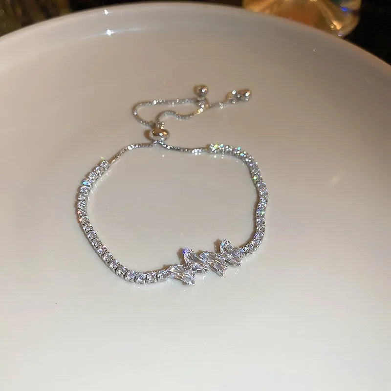 Bracelet Ajustable Femme Acier Inoxydable - Taille Universelle