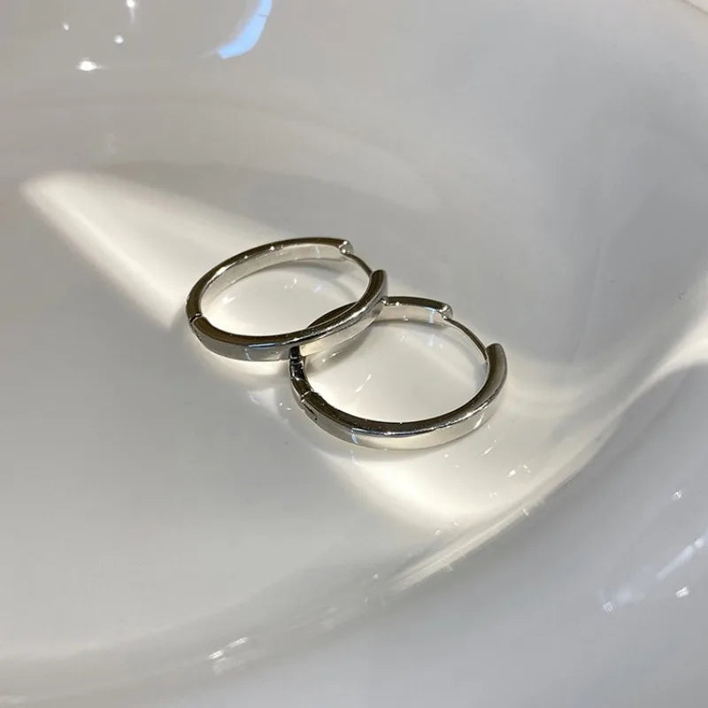 Boucles d'Oreilles Créoles Femme - Acier Inoxydable Doré