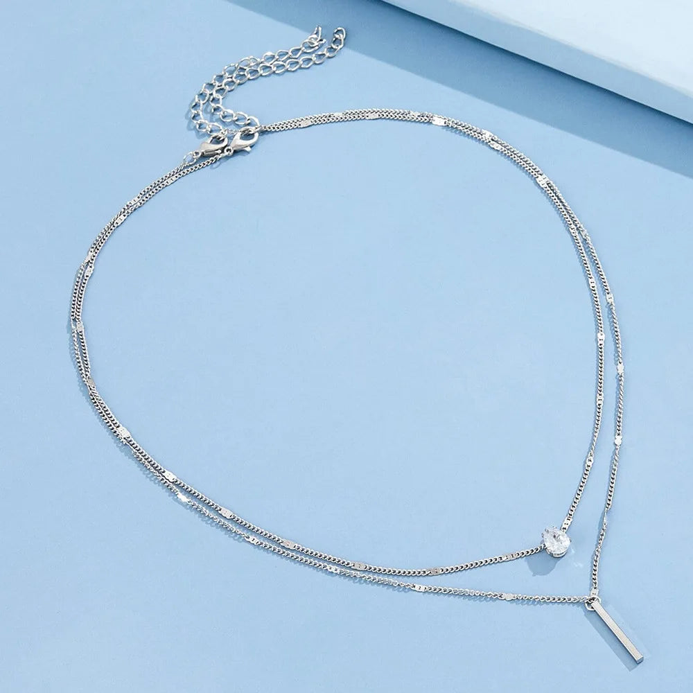 Collier Femme Élégant - Bijou Acier Inoxydable Tendance 2025