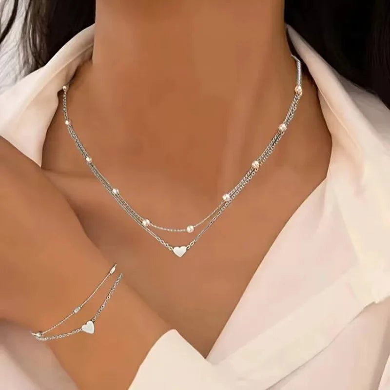 Set Bracelets & Colliers Femme - Parure Bijoux Tendance