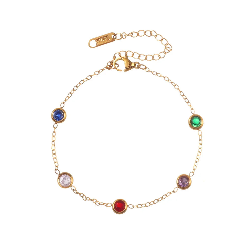 Bracelet Acier Inoxydable Plaqué Or 18K - Imperméable & Anti-Allergie