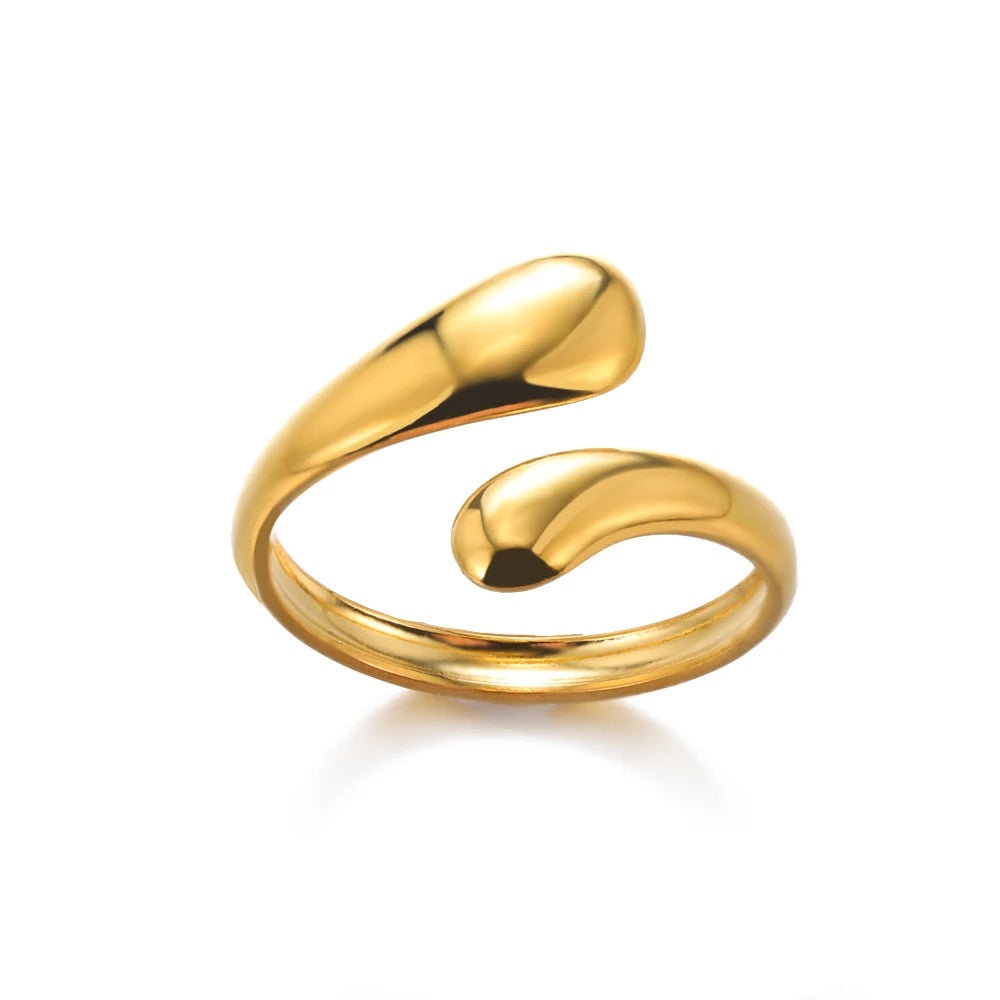 Bague Acier Inoxydable 316L Femme - Anti-Allergie & Couleur Durable