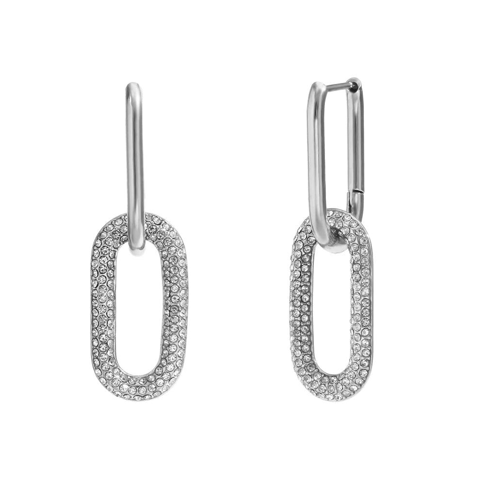 Boucles d'Oreilles Acier Inoxydable Femme - Bijou Durable & Chic