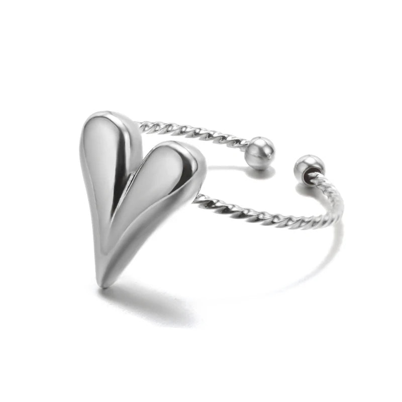 Bague Acier Inoxydable 316L Femme - Anti-Allergie & Couleur Durable