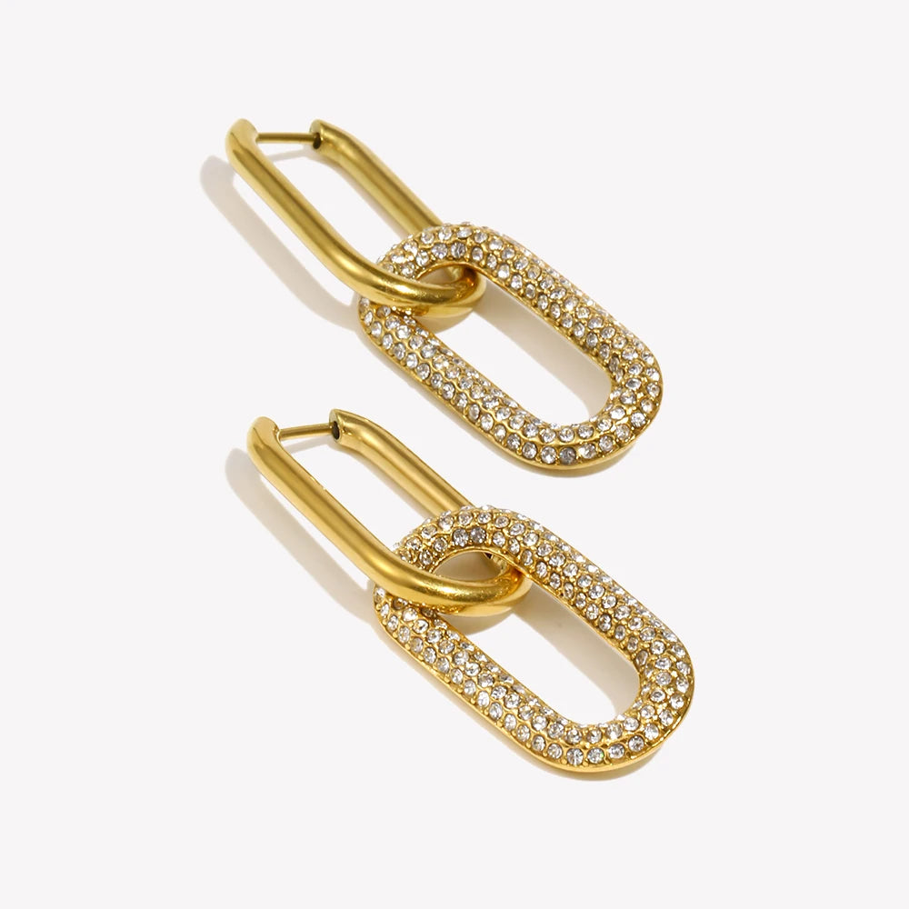 Boucles d'Oreilles Acier Inoxydable Femme - Bijou Durable & Chic