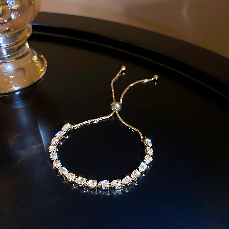 Bracelet Ajustable Femme Acier Inoxydable - Taille Universelle