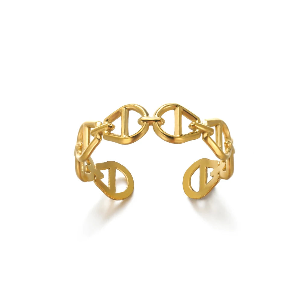 Bague Acier Inoxydable 316L Femme - Anti-Allergie & Couleur Durable