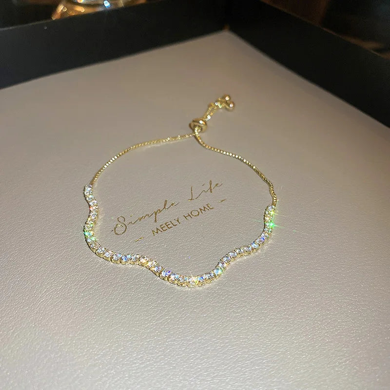 Bracelet Ajustable Femme Acier Inoxydable - Taille Universelle