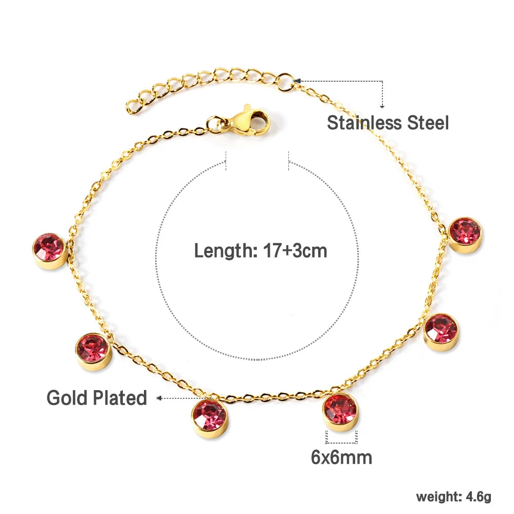 Bracelet Acier Inoxydable Plaqué Or 18K - Imperméable & Anti-Allergie