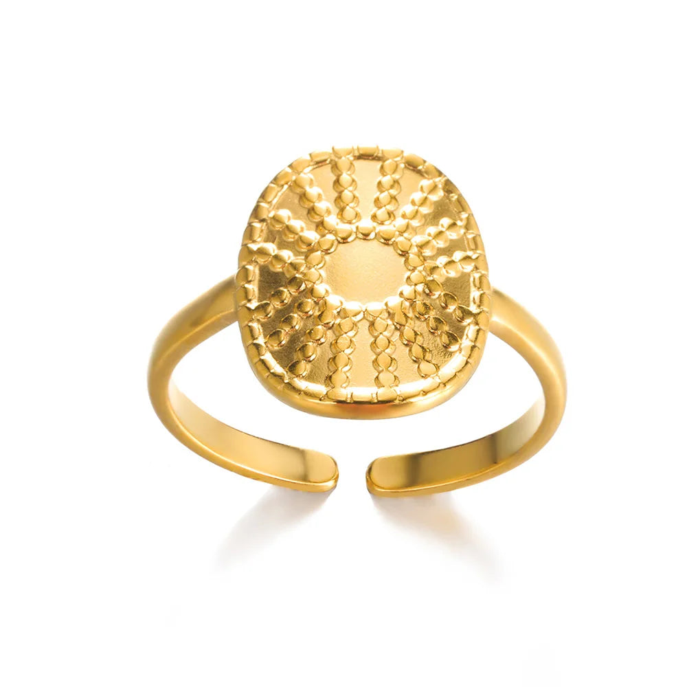Bague Acier Inoxydable 316L Femme - Anti-Allergie & Couleur Durable