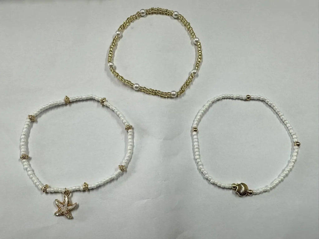 Lot de 3 Bracelets Femme Acier Inoxydable - Set Bijoux Tendance