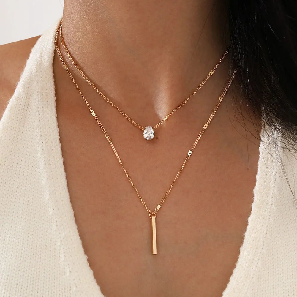 Collier Femme Élégant - Bijou Acier Inoxydable Tendance 2025