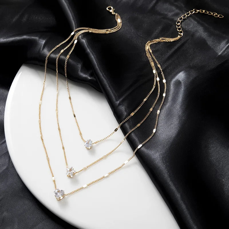 Collier Femme Élégant - Bijou Acier Inoxydable Tendance 2025