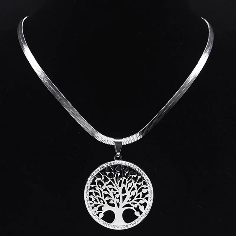 Collier en Acier Inoxydable Femme - Chaîne Fine Dorée Tendance