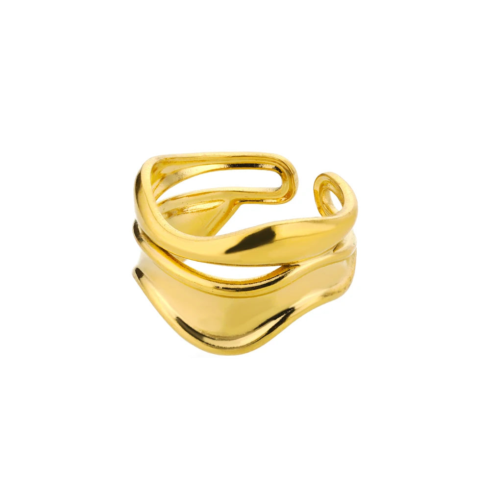 Bague Acier Inoxydable 316L Femme - Anti-Allergie & Couleur Durable