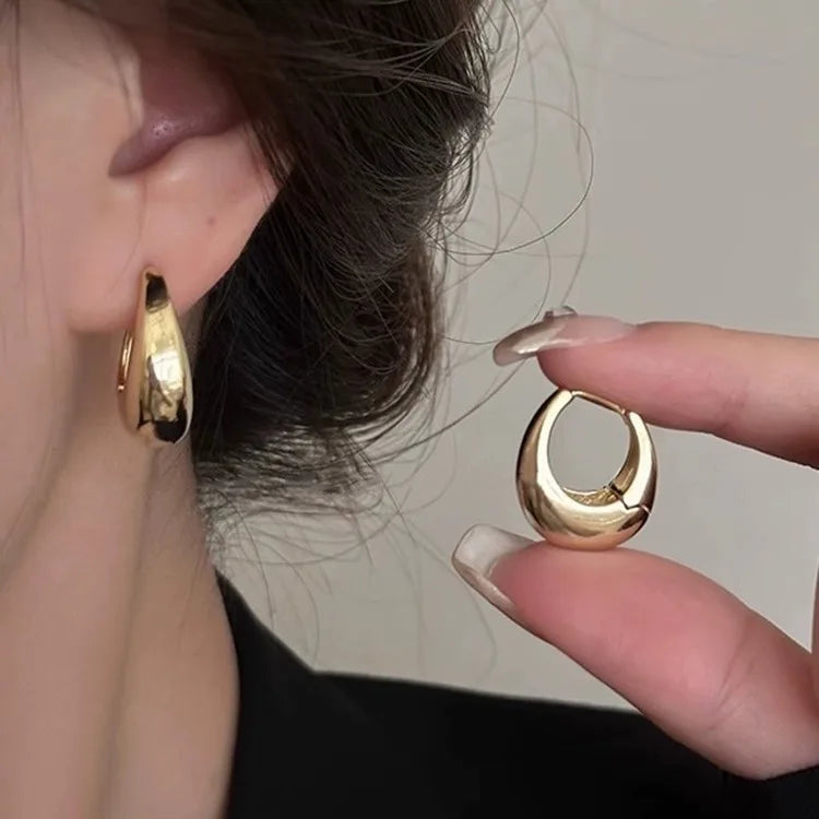 Boucles d'Oreilles Créoles Acier Inoxydable - Lot de 3 Femme