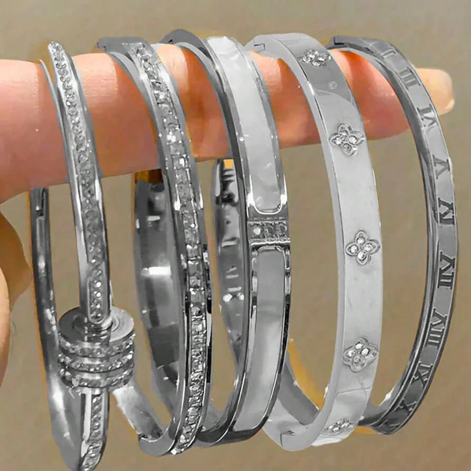 Bracelet Acier Inoxydable Femme - Imperméable & Longue Durée