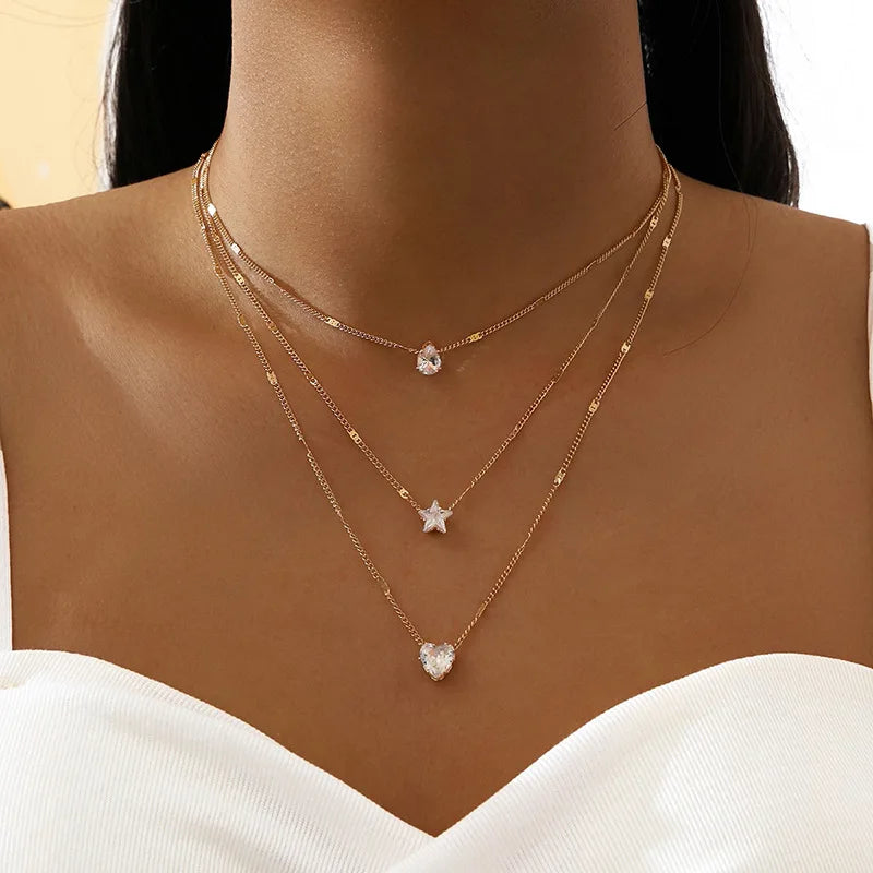 Collier Femme Élégant - Bijou Acier Inoxydable Tendance 2025