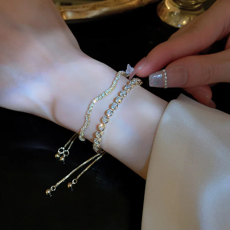 Bracelet Ajustable Femme Acier Inoxydable - Taille Universelle
