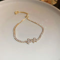 Bracelet Ajustable Femme Acier Inoxydable - Taille Universelle