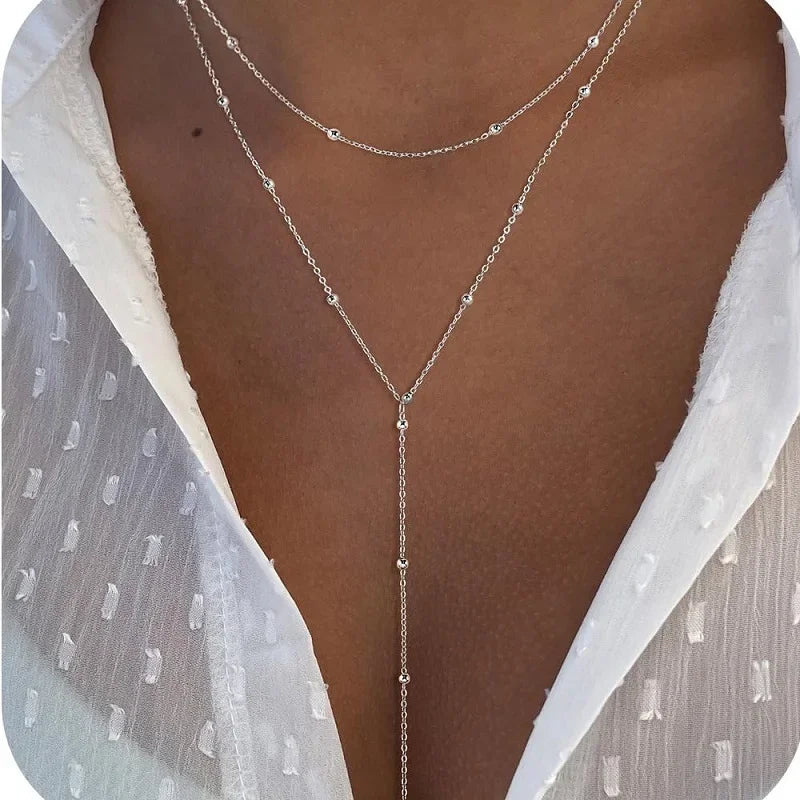 Collier Femme Acier Inoxydable - Résistant & Anti-Allergie