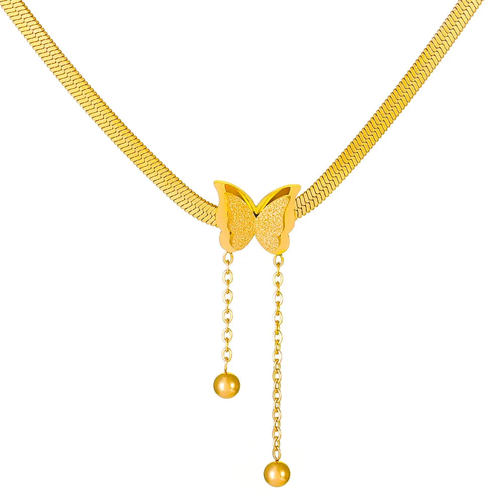 Collier Acier Inoxydable Femme - Pendentif Élégant Anti-Allergie
