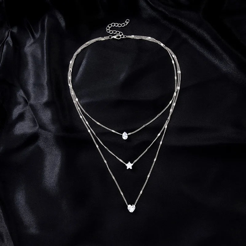 Collier Femme Élégant - Bijou Acier Inoxydable Tendance 2025