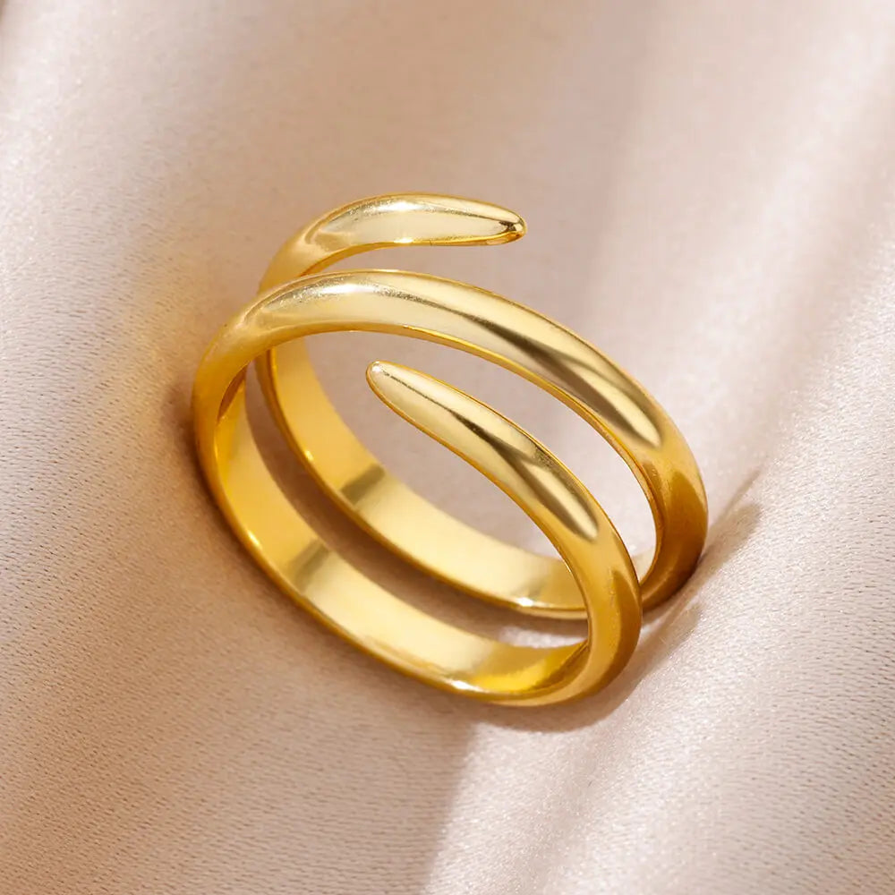 Bague Acier Inoxydable 316L Femme - Anti-Allergie & Couleur Durable